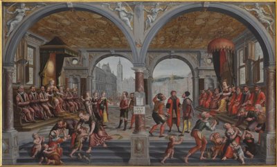 Iustitia und Iniustitia Rechtvaardigheid en Onrechtvaardigheid door Hans Vredeman de Vries