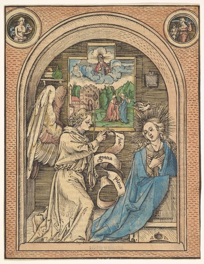 De Annunciatie, laat 15e-begin 16e eeuw door Hans Wechtlin the Elder
