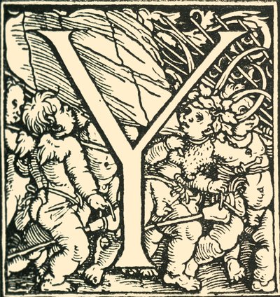 Y - Een Alfabet door Hans Weiditz, ca. 1520-1521, 1908 door Hans Weiditz