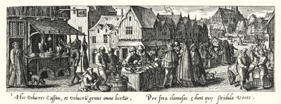 Gevogelte markt door Hans after Bol