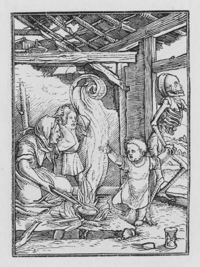 Holbeins Dodendans: Het Kind door Hans after Holbein the Younger