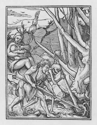 Holbeins Dodendans: De Gevolgen van de Val door Hans after Holbein the Younger