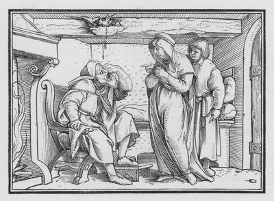 Tobit Wordt Blind door Hans after Holbein the Younger