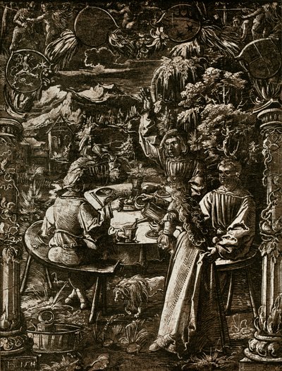Glasvisierung door Hans the Younger Leu