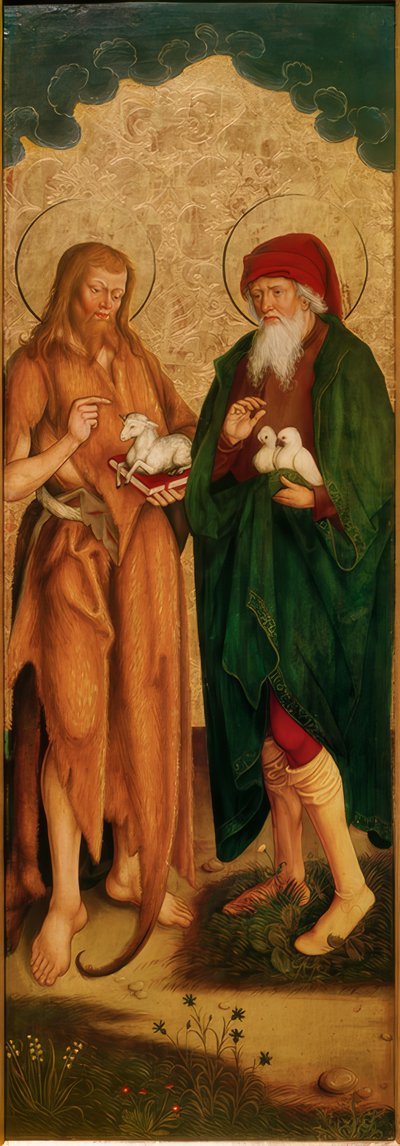 Johannes de Doper en Joachim door Hans und Jakob Strüb