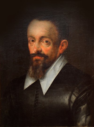 Portret van Johannes Kepler 1571-1630, tussen 1601 en 1615 door Hans von Aachen