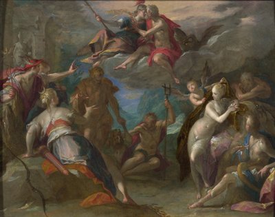 De Verwondering van de Goden, 1590s door Hans von Aachen