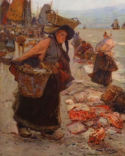 Nederlandse vismarkt door Hans von Bartels