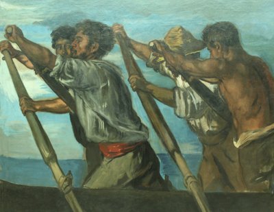 Duits: Ruderer. Studie van de fresco