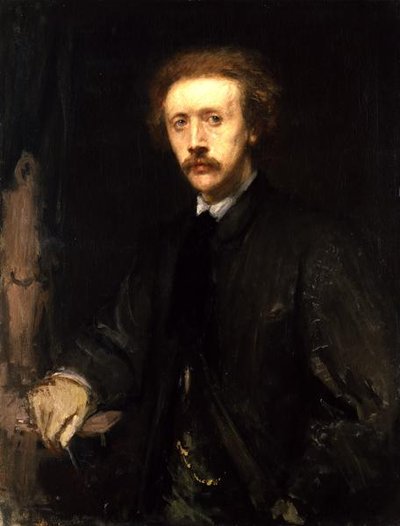 Portret van Konrad Knoll (1829-99), ca. 1863-64 door Hans von Marées