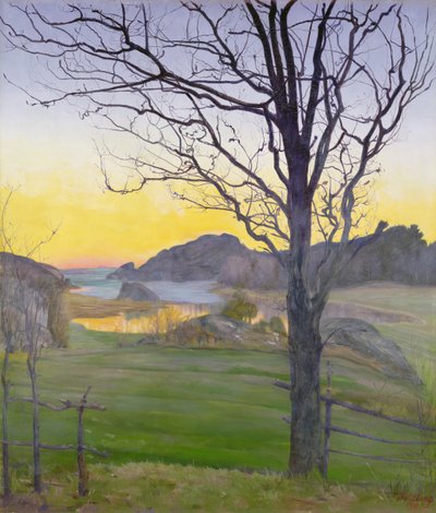 Herfstlandschap door Harald Oscar Sohlberg