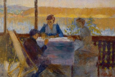 Vanaf de veranda, Langøen door Harald Oscar Sohlberg