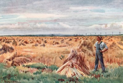 Langs de tarwevelden van Manitoba door Harold Copping