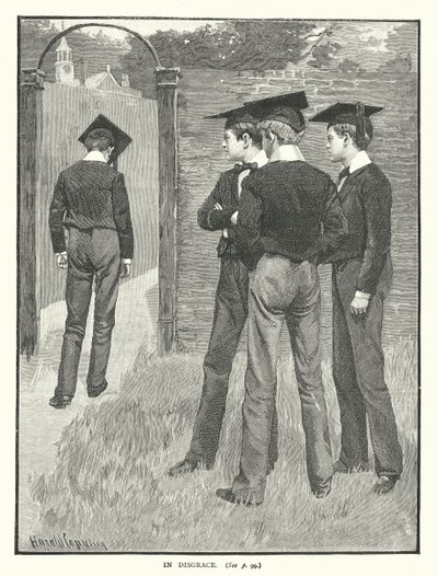 In ongenade (litho) door Harold Copping