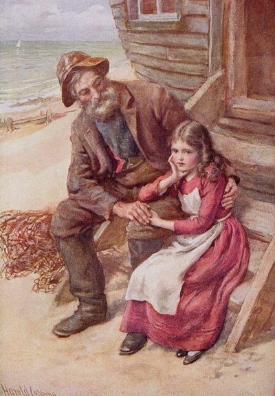 Peggotty en Kleine Emily, illustratie voor 