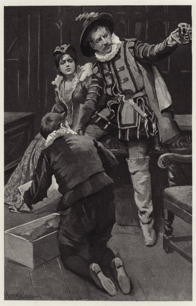 Petruchio begon opnieuw te stormen, zeggend dat de muts in een kom was gevormd door Harold Copping
