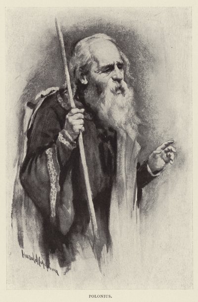 Polonius door Harold Copping