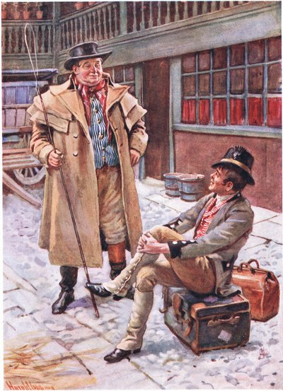 Sam Weller en zijn vader, illustraties voor 