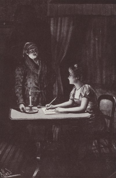 Illustratie voor Vanity Fair door William Makepeace Thackeray door Harold Hume Piffard