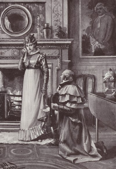 Illustratie voor Vanity Fair door William Makepeace Thackeray door Harold Hume Piffard