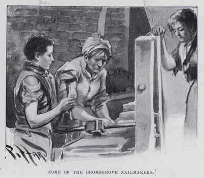 Enkele van de Bromsgrove nagelmakers door Harold Hume Piffard