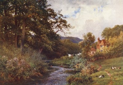 Een stroom nabij Shalford door Harold Sutton Palmer