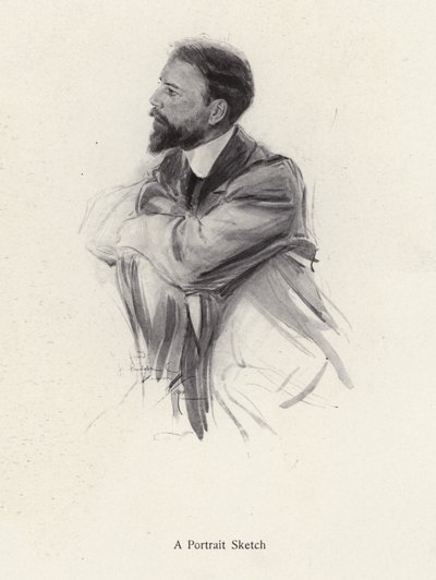 Portret van een man van middelbare leeftijd door Harrison Fisher