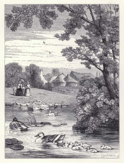 De eendenvijver door Harrison William Weir
