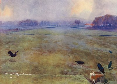 Golfbanen: Mid-Surrey, de tiende hole door Harry (1878 1950) Rountree