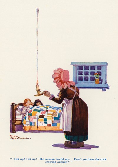De Weduwe en haar Kleine Meisjes door Harry Rountree