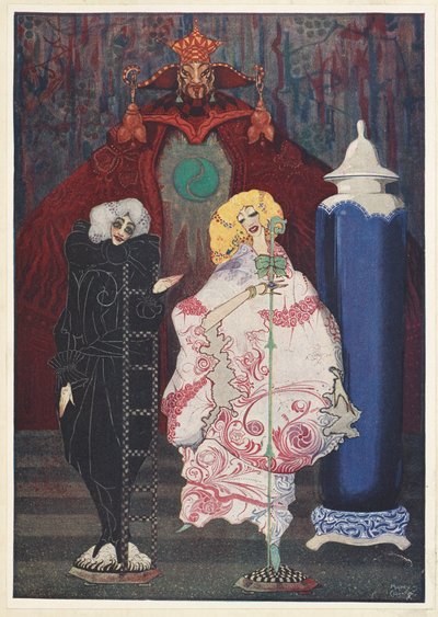 De Herderin en de Schoorsteenveger. "Heb je echt de moed om met mij de wijde wereld in te gaan?" vroeg de Schoorsteenveger. door Harry Clarke