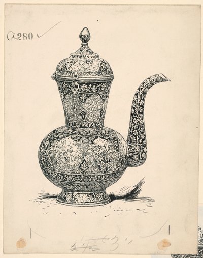 Zilveren kan gemaakt in Isfahan door Harry Fenn