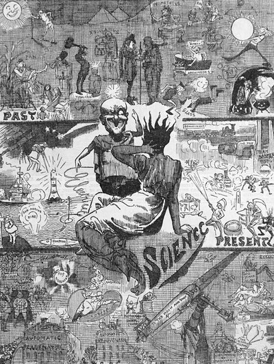 Toepassing van Wetenschap, de vooruitgang in het verleden, de voordelen in de 19e eeuw en de vooruitzichten in de 20e eeuw door Harry Furniss