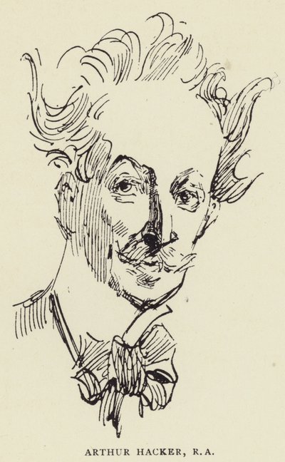 Arthur Hacker, RA door Harry Furniss
