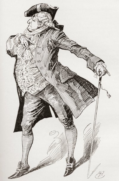 Illustratie voor de roman A Tale of Two Cities van Charles Dickens door Harry Furniss