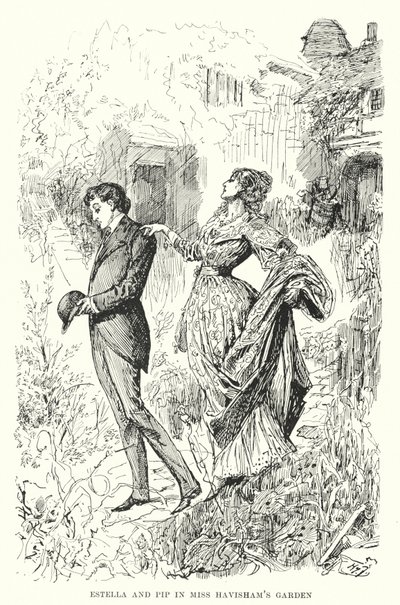 Illustratie voor Great Expectations door Charles Dickens door Harry Furniss