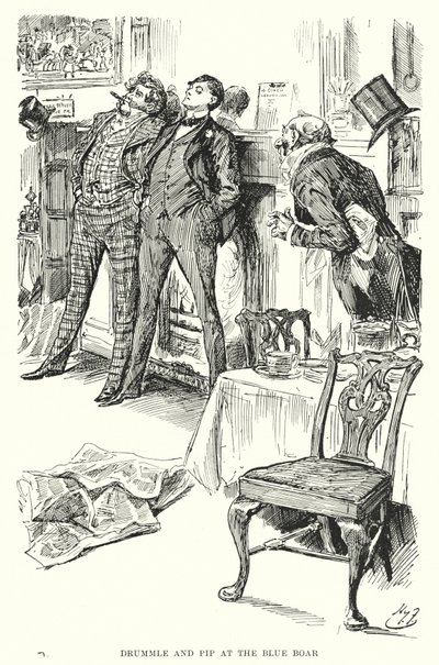 Illustratie voor Great Expectations door Charles Dickens door Harry Furniss