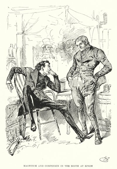 Illustratie voor Great Expectations door Charles Dickens door Harry Furniss