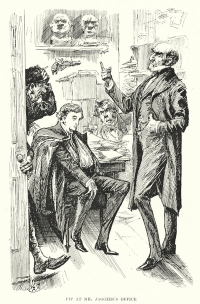 Illustratie voor Great Expectations door Charles Dickens door Harry Furniss