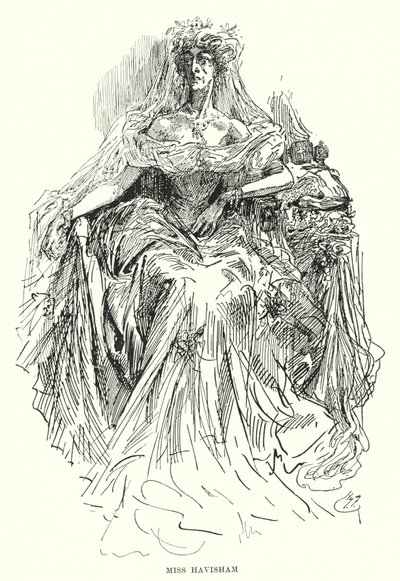 Illustratie voor Great Expectations door Charles Dickens door Harry Furniss