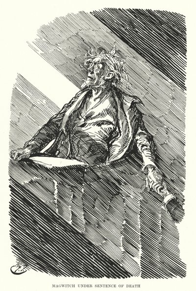 Illustratie voor Great Expectations door Charles Dickens door Harry Furniss