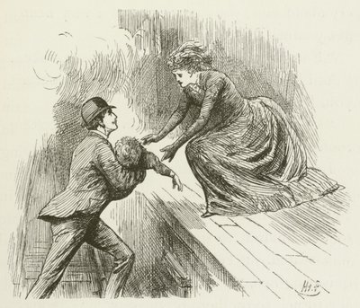 Illustratie voor Sylvie en Bruno door Lewis Carroll door Harry Furniss