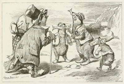 Illustratie voor Sylvie en Bruno door Lewis Carroll door Harry Furniss