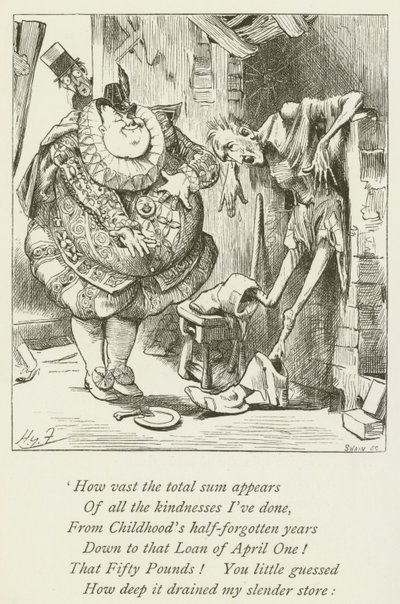 Illustratie voor Sylvie en Bruno door Lewis Carroll door Harry Furniss