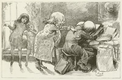 Illustratie voor Sylvie en Bruno door Lewis Carroll door Harry Furniss