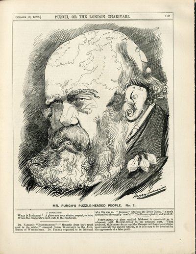 Illustratie van Harry Furniss (1854-1925) in Punch door Harry Furniss