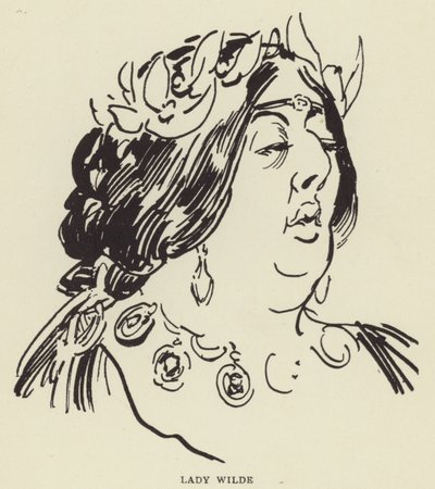 Lady Wilde door Harry Furniss
