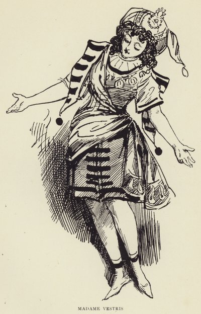 Madame Vestris door Harry Furniss