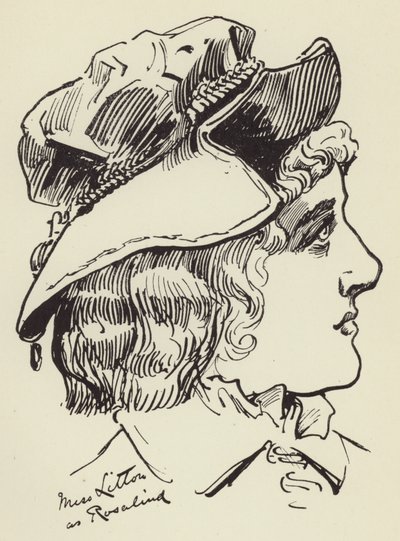 Miss Litton als Rosalind door Harry Furniss