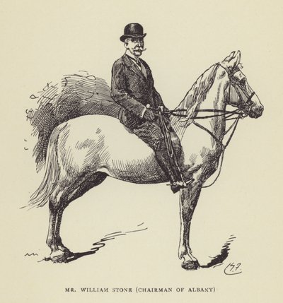 Mr William Stone, voorzitter van Albany door Harry Furniss